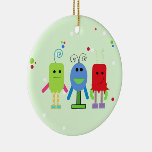 Gekke monsters keramisch ornament (Rechts)