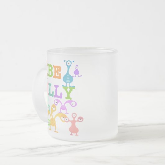 Gekke monsters matglas koffiemok (Voorkant links)