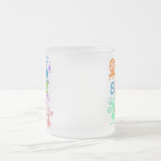 Gekke monsters matglas koffiemok (Center)