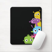 Gekke monsters Mousepad voor kinderen Muismat (Met muis)