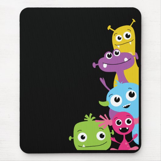 Gekke monsters Mousepad voor kinderen Muismat (Voorkant)