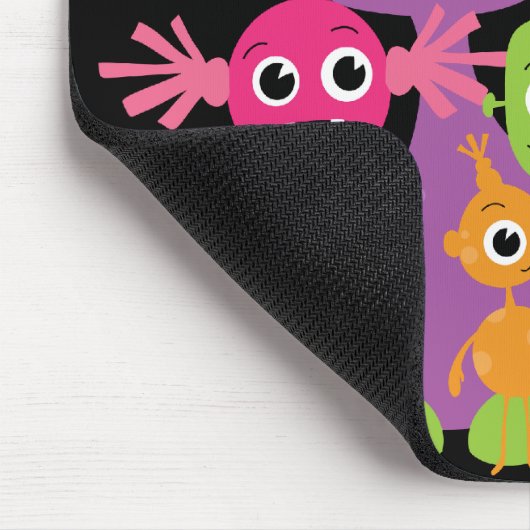 Gekke monsters Mousepad voor kinderen Muismat (Hoek)