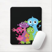 Gekke monsters Mousepad voor kinderen Muismat (Met muis)