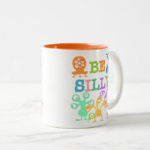 Gekke monsters tweekleurige koffiemok (Voorkant rechts)