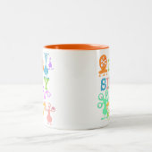 Gekke monsters tweekleurige koffiemok (Center)