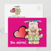 Gekke monster's zeer paddenstoel Briefkaart (Voorkant / Achterkant)