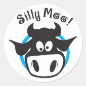 gekke moo sticker (Voorkant)