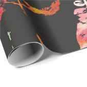 gekke mooie aquarel bladpatroon. hand cadeaupapier (Rol Hoek)