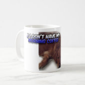 Gekke Morning Coffee Dog Mok (Voorkant links)