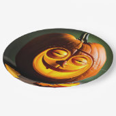 Gekke Mr Pumpkin Head Papieren Bordje (Gekanteld)