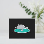 gekke muis met gebroken been briefkaart (Staand voorkant)