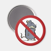 gekke muis : verboden ! magneet (Voorkant / Achterkant)