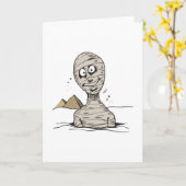 gekke mummie die eruit komt kaart (Gele Bloem)