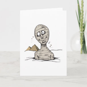 gekke mummie die eruit komt kaart