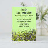 Gekke MUZIKALE OPMERKINGEN Bar Bat Mitswa Party Ka Kaart (Staand voorkant)