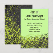 Gekke MUZIKALE OPMERKINGEN Bar Bat Mitswa Party Ka Kaart (Voorkant / Achterkant)