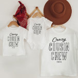 Gekke neef Crew Familie Kinder Shirts<br><div class="desc">Niet alleen zijn bijpassende T-shirts geweldig voor het verenigen van familieleden, maar ze kunnen ook een geweldige gespreksstarter zijn. Mensen zullen je kunnen vragen naar je familiereünie en de aangepaste T-shirts, waardoor je de perfecte gelegenheid krijgt om je verhalen te delen en herinneringen op te halen over de goede tijden....</div>