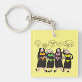Gekke nonnen in Bikini's Sleutelhanger (voorkant)