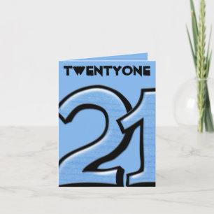 Gekke nummer 21 blue Note Kaart