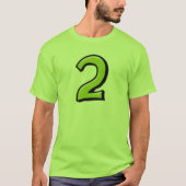 Gekke nummers 2 groene Mannen T-shirt (Voorkant)