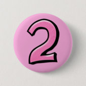 Gekke nummers 2 roze Button (Voorkant)
