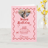 Gekke oma verjaardag kaart (Gele Bloem)