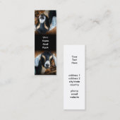 Gekke ondersteboven Bladwijzer van geit Mini Visitekaartje (Voorkant / Achterkant)