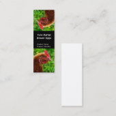 Gekke ondersteboven Red Hen Bladwijzer Mini Visitekaartje (Voorkant / Achterkant)