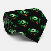 Gekke One Eyed Space Alien Stropdas (Opgerold)