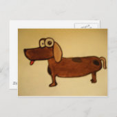 gekke ooghond briefkaart (Voorkant / Achterkant)