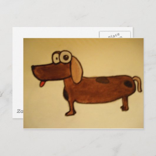 gekke ooghond briefkaart (Voorkant / Achterkant)