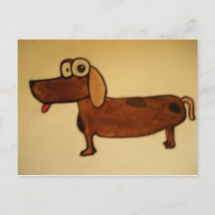gekke ooghond briefkaart