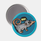 gekke opossum magneet (Voorkant / Achterkant)