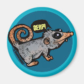 gekke opossum magneet (Voorkant)