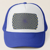 Gekke optische illusie - Temple Illusion Trucker Pet (Voorkant)