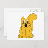 Gekke Oranje kat Briefkaart (Voorkant / Achterkant)