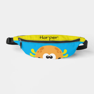Gekke Oranje Monster Gepersonaliseerd Kind Heuptasje