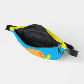 Gekke Oranje Monster Gepersonaliseerd Kind Heuptasje (Open)