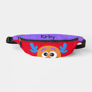 Gekke Oranje Monster Gepersonaliseerd Kind Heuptasje