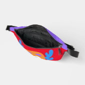 Gekke Oranje Monster Gepersonaliseerd Kind Heuptasje (Open)