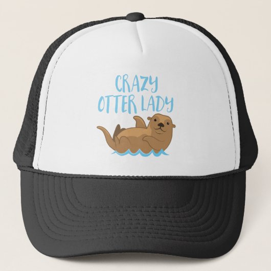 gekke otterdame schattig! trucker pet (Voorkant)