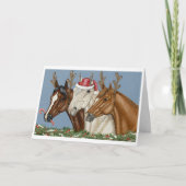 Gekke Paard Trio Kerst Kaart (Voorkant)