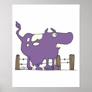 Gekke Paarse Koe Poster
