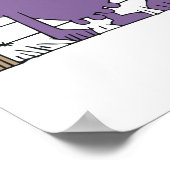 Gekke Paarse Koe Poster (Hoek)