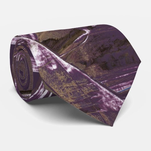 Gekke Paarse Pop Stropdas (Opgerold)