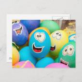 Gekke paaseieren briefkaart (Voorkant / Achterkant)