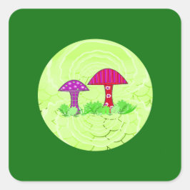 Gekke Paddenstoelen Stickers