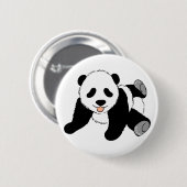 Gekke Panda Ronde Button 5,7 Cm (Voorkant /achterkant)