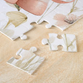 Gekke pastel eenhoorn wilde bloem legpuzzel (Zijkant)