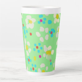 Gekke Pastel Madeliefjes Bloemige Keramische Latte Mok
